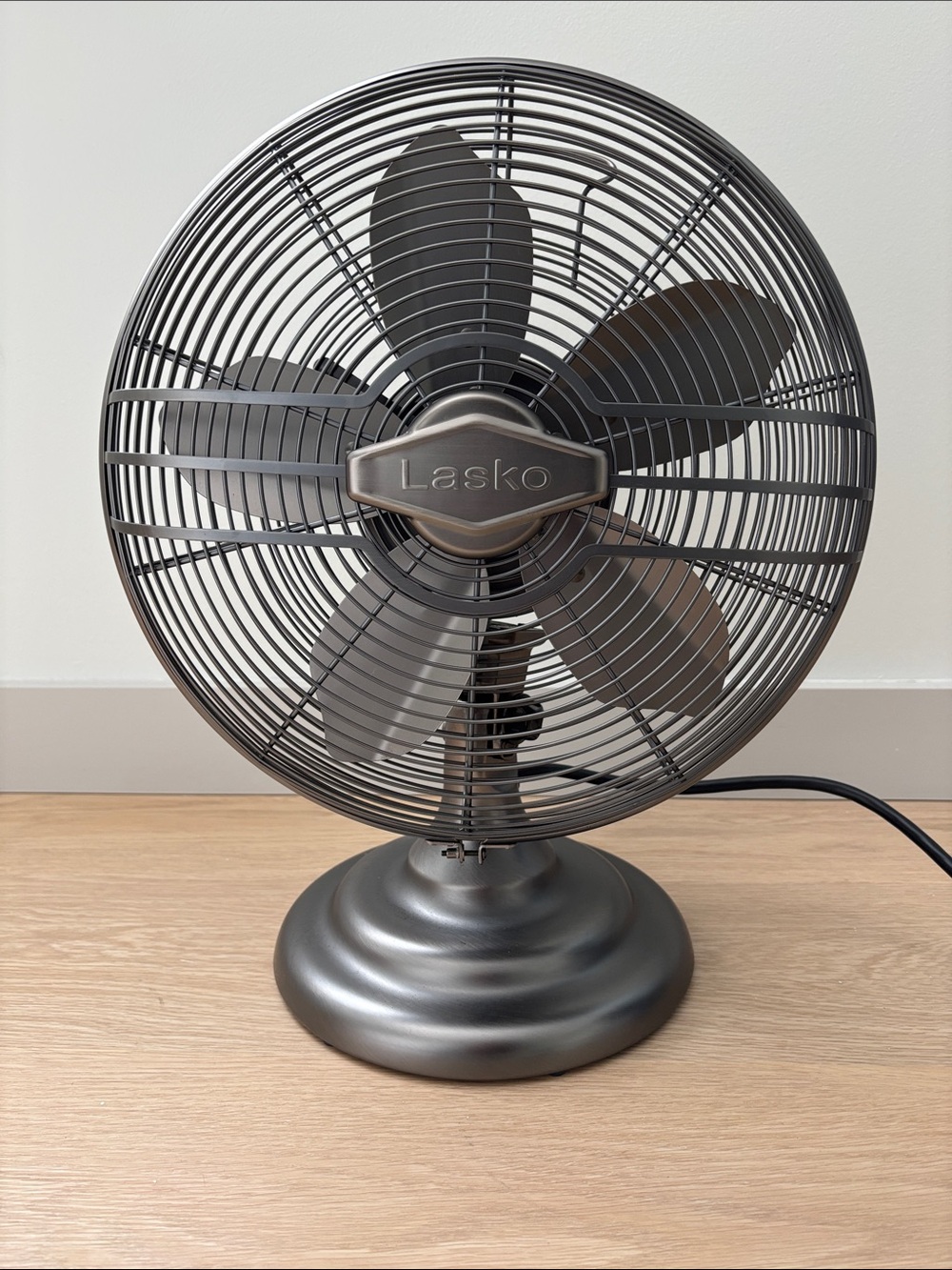 LASKO 12” Classic Table Fan R12210 bronze metal retro
